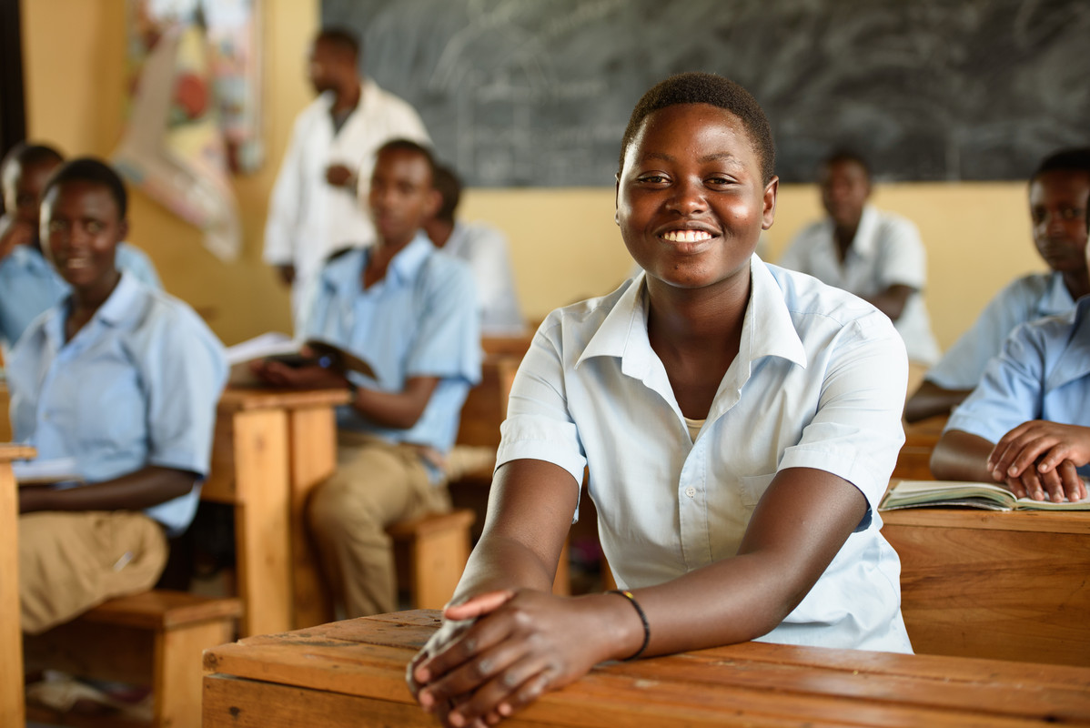 Privatisation may threaten Claudette Tuyisenge’s access to education. Rwanda.