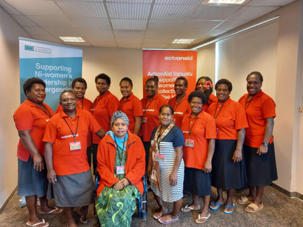 Group photo of ActionAid Vanuatu team February 2021