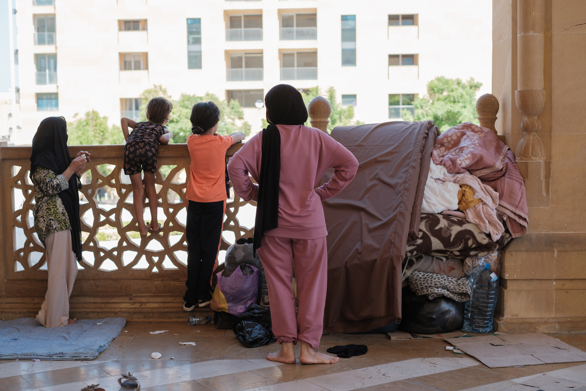 Families in Lebanon fleeing their homes due to Israeli airstrikes