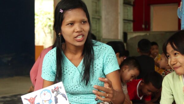 Mi Mi Tun was one of the first volunteers to arrive at an emergency camp in Mandalay, following the Myanmar earthquake on 28 March 2025.